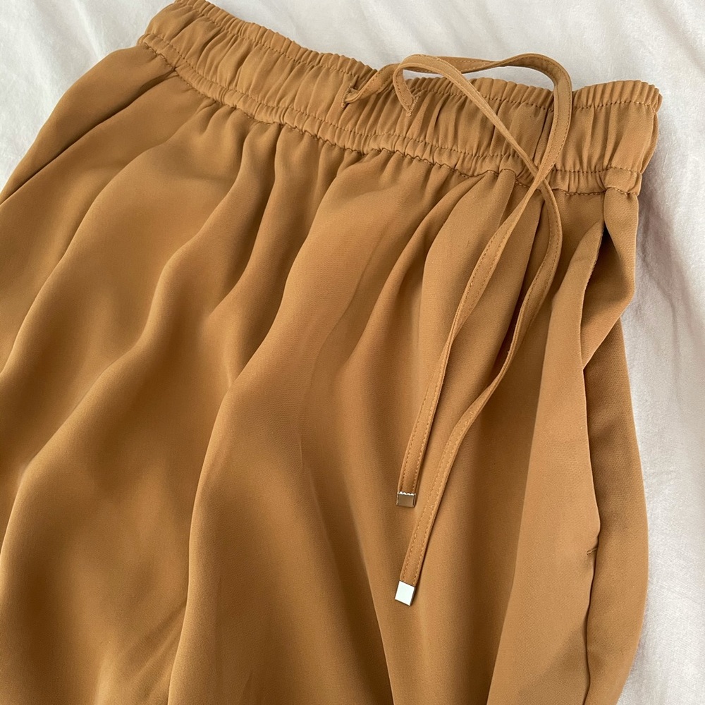 GU draw string pants - caramel, S
